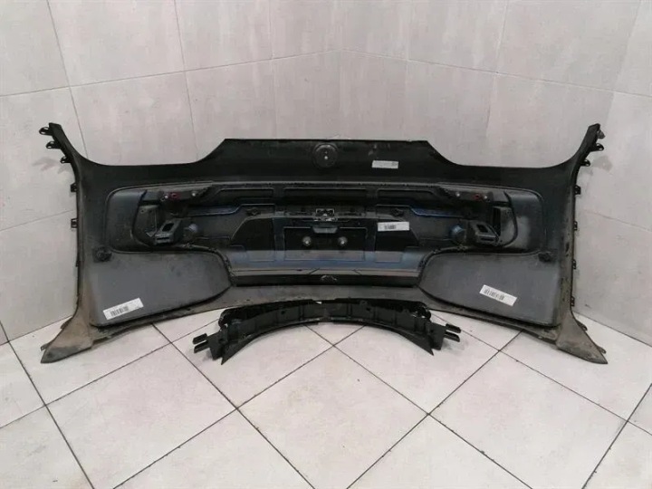BMW I8 I12 PARE-CHOCS ARRIÈRE 668 SCHWARZ 2 U83 FROZEN GREY ICAM PHARE DROITE