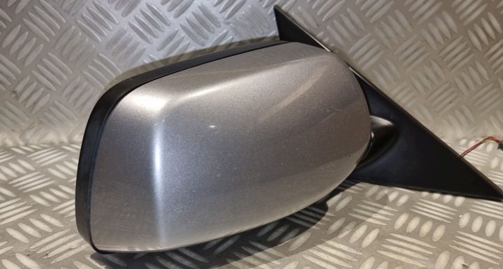 BMW 5 E60 E61 LIFT RÉTROVISEUR DROIT 4 BROCHES COULEUR GRISE POUSSOIR MANUEL EUROPE SUPER ÉTAT