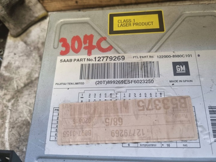 RADIO ORIGINE CD STACJA MULTIMEDIALNA SAAB 9-3 VER2 II EUROPE 12779269