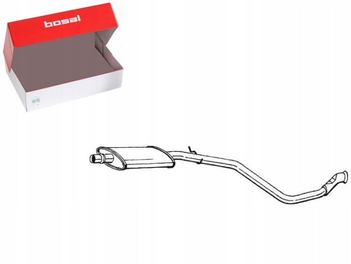 SILENCIEUX CENTRAL PEUGEOT 306 1.1 1.4 1.6 1.8 1.9D 171724 BOSAL 282-035