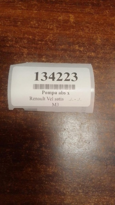 RENAULT VEL SATIS POMPE ABS 8200183495