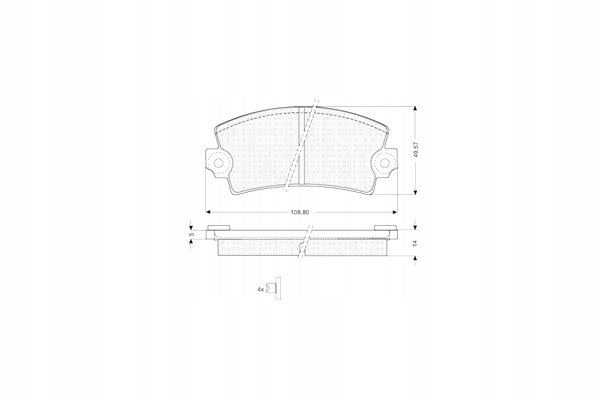 PLAQUETTES FREIN RENAULT R5 R18 R21 R25 R30 ESPACE FUEGO ARRIÈRE JEU