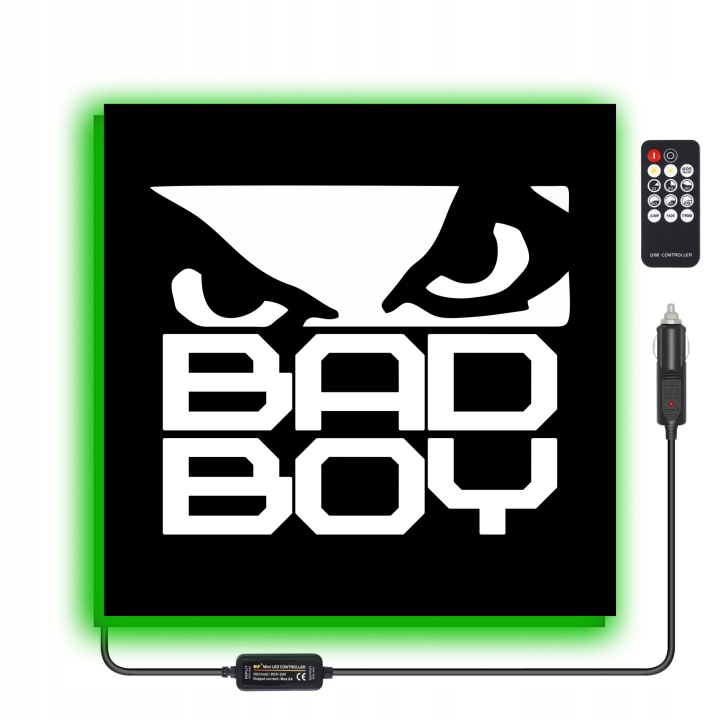 TABLEAU LED TIR BAD BOY 50X50CM RÉTROÉCLAIRÉE SUR PALIER 28
