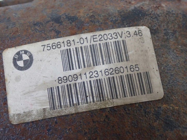 PONT DIFFÉRENTIEL DIFFÉRENTIEL ARRIÈRE 7566181 3.46 BMW X1 E84 2.0D 130KW 10R