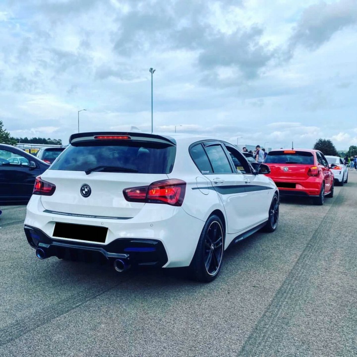 NOIR BRILLANT SPOILER ARRIÈRE COUVERCLES DE COFFRE PERFORMANCE M WING POUR BMW 1 SER F20 F21
