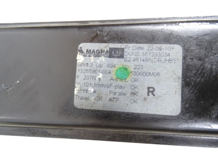 MÉCANISME ÉLÉVATEUR VITRES PETIT MOTEUR DROIT AVANT OPEL MERIVA II B 10-2017 EUROPE