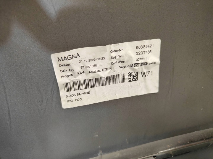 PARE-CHOCS ARRIÈRE ARRIÈRE KIT BMW F44 2GC GRANCOUPE 475 NOIR SAPPHIRE