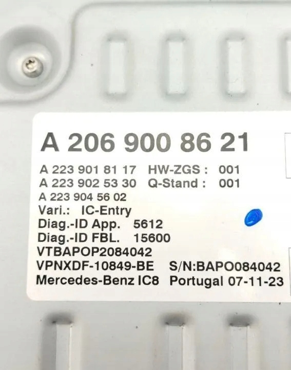 AUTRE MODULES MERCEDES-BENZ EQE SUV (X294) A2069008621 2024
