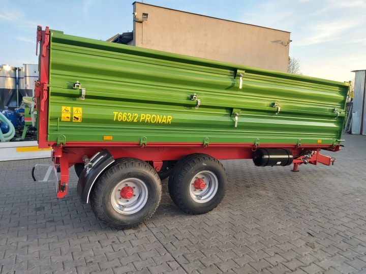 REMORQUE ROLNICZA BURTOWA TANDEM PRONAR T663/2 7T