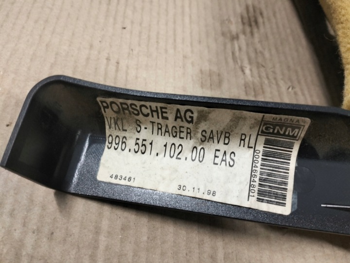 PORSCHE BOXSTER 986 PROTECTION BOÎTES FUSIBLES 99655110200
