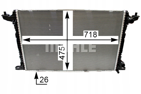 RADUADOR DEL MOTOR DE AGUA AUDI A4 ALLROAD B9 A4 B9 A5 A6 C8 A7 Q5 Q7 VW 