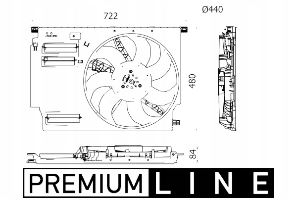 MAHLE VENTILADOR DEL RADIADOR BMW 2 F45 X1 F48 MINI COUNTRYMAN F60 1.5H 