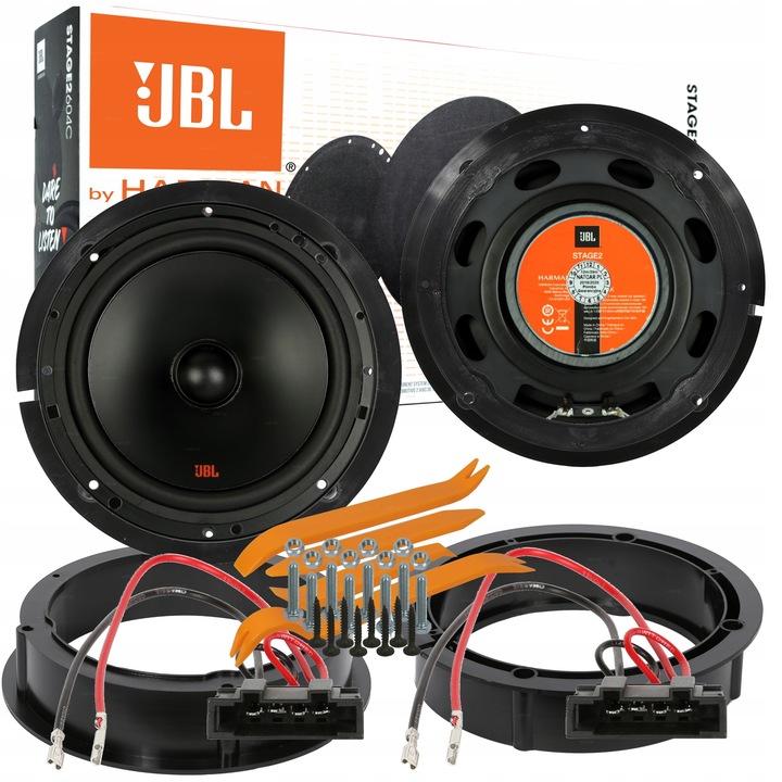 JBL STAGE2 ALTAVOCES BASOWE VW TIGUAN TOURAN EOS PASSAT B6 B7 DISTANCIAS PARTE TRASERA 