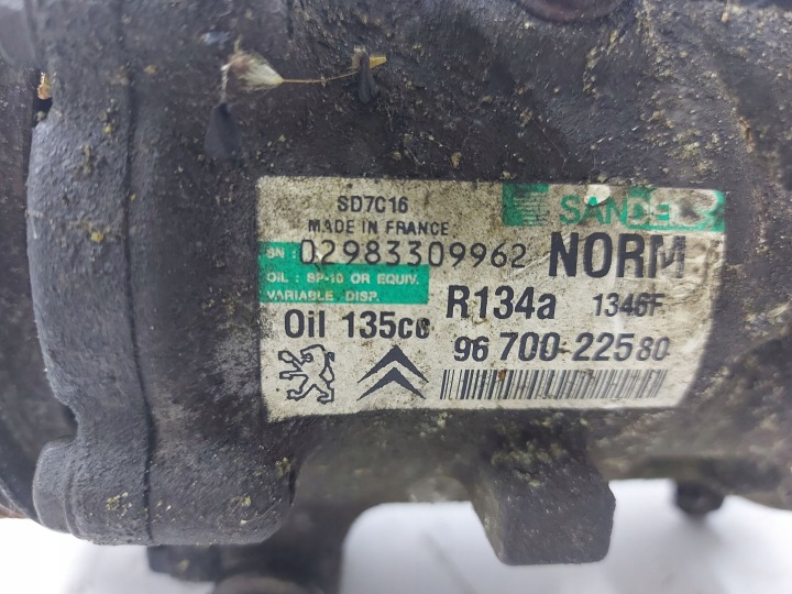 CITROEN OE 9670022580 COMPRESSEUR DE CLIMATISATION