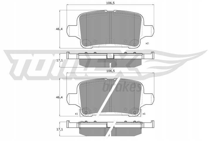 PADS BRAKE Z SENSOR WEARING REAR DO CHEVROLET BOLT EV 