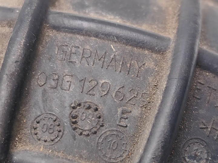AUDI A4 TUYAU TUYAU ÉCHANGEUR D'AIR DE SURALIMENTATION 2.0 TDI DIESEL 100KW (136 HP) 03G129629E