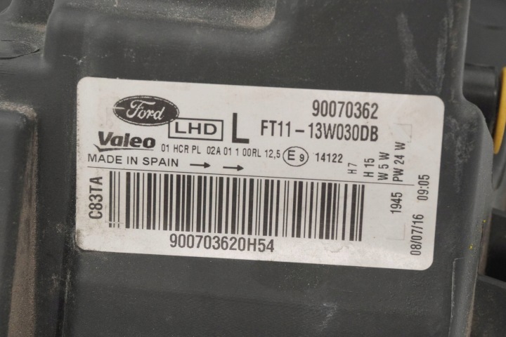 PHARE AVANT GAUCHE FORD TRANSIT CONNECT 90070362 FT11-13W030DB
