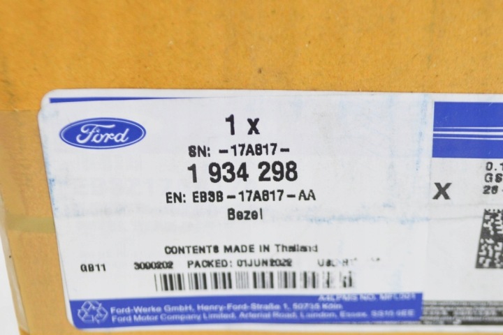 FORD RANGER T6 MK3 ARRIÈRE PARE-CHOCS DROITE CHÂSSIS EB3B-17A817-AA NEUF ORYGINALN
