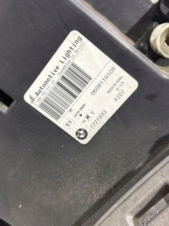 PHARE DROITE AVANT BMW X5 (E70) 7221893 3.0L DIESEL 180KW 2012