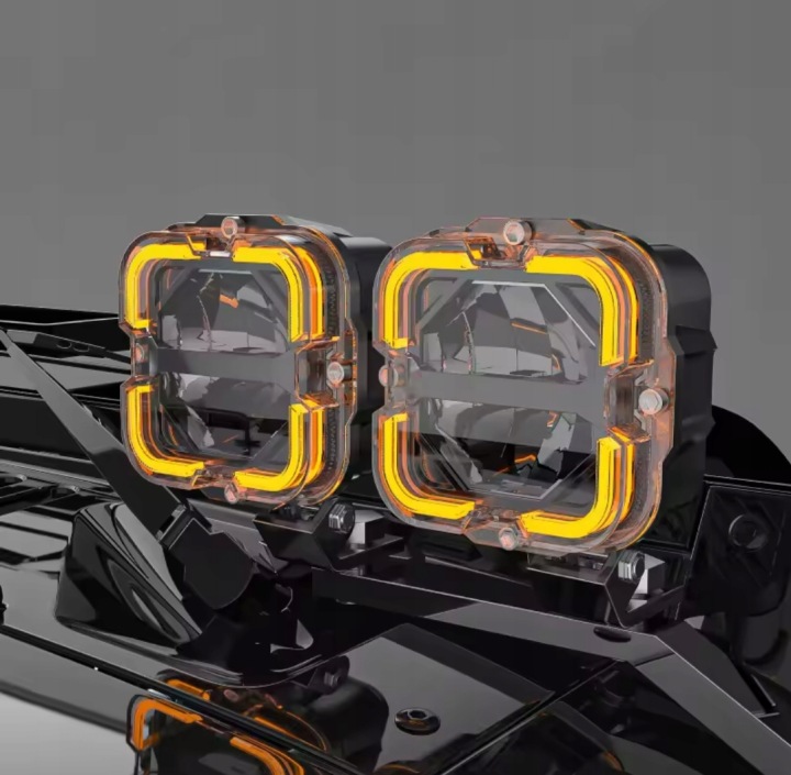 LAMPES DE TRAVAIL HALOGÈNES LED OFFROAD 4 CALES 65W JEU 2 PCS JEEP WRANGLER