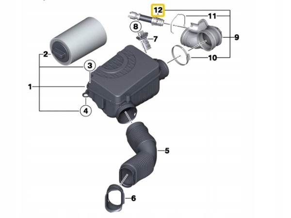 FIL TUYAU EMPHYSÈME TUYAU MINI R55 R56 R57 R58 R59 R60 R61 1.6D 2.0D N47N N47