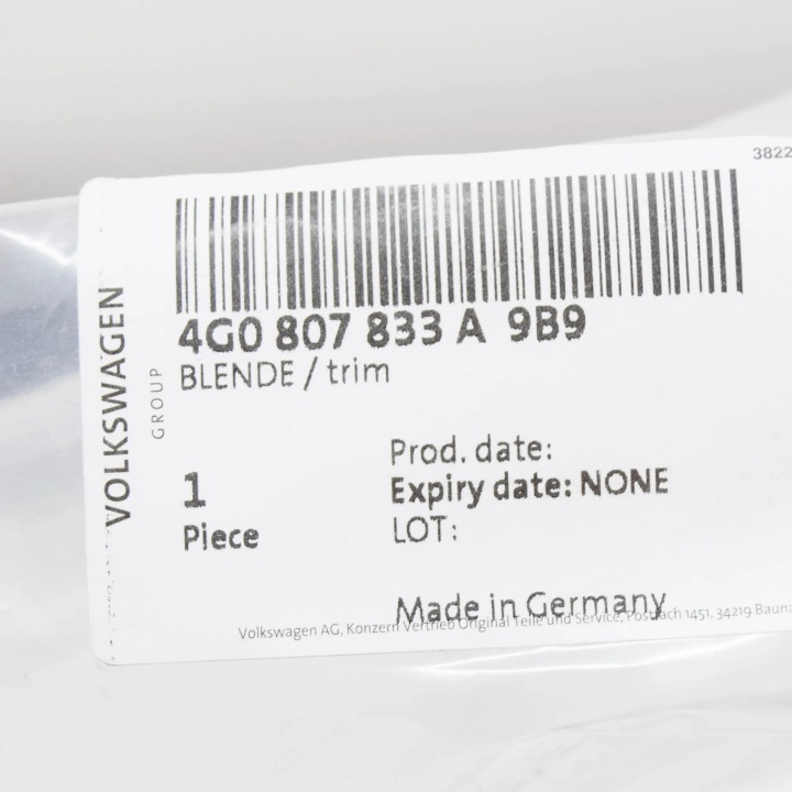 AUDI A6 C7 REVÊTEMENT DYFUZORA ARRIÈRE PARE-CHOCS 4G0807833A9B9 ORIGINALE