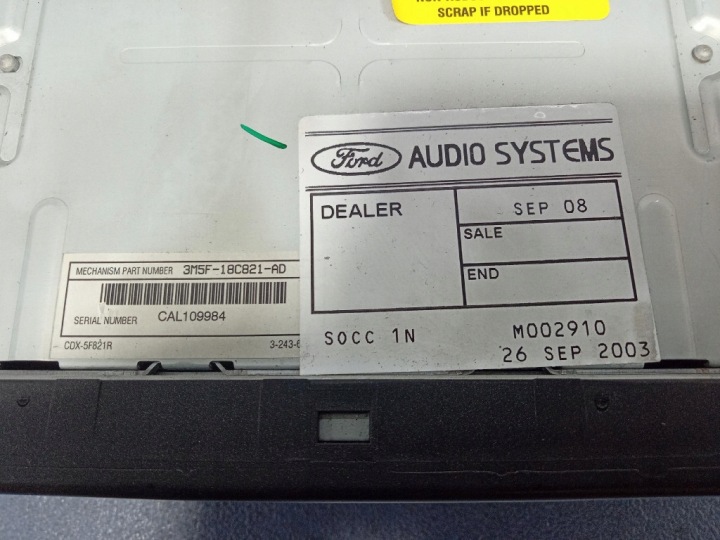 FORD C-MAX I MK1 RADIO CD D'USINE OEM SONY 3M5T-18C815-EF