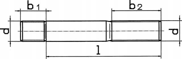 VIS BILATÉRAL DIN939 M10X25 MM KL. 8.8 KRAMP