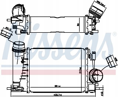 RADIATEUR AIR DE CHARGE NISSENS 9615