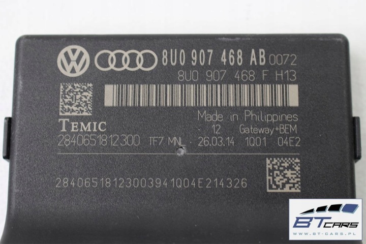 AUDI A1 Q3 RESTYLAGE CONTRÔLEUR GATEWAY 8U0907468AB 8U0907468AT 8U0907468F MODULE 8U