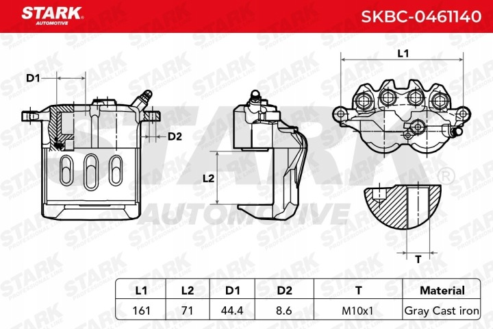 STARK SKBC-0461140 ÉTRIER DE FREIN DE FREIN AVANT LEWO VERS TOYOTA ALTEZZA (E1)