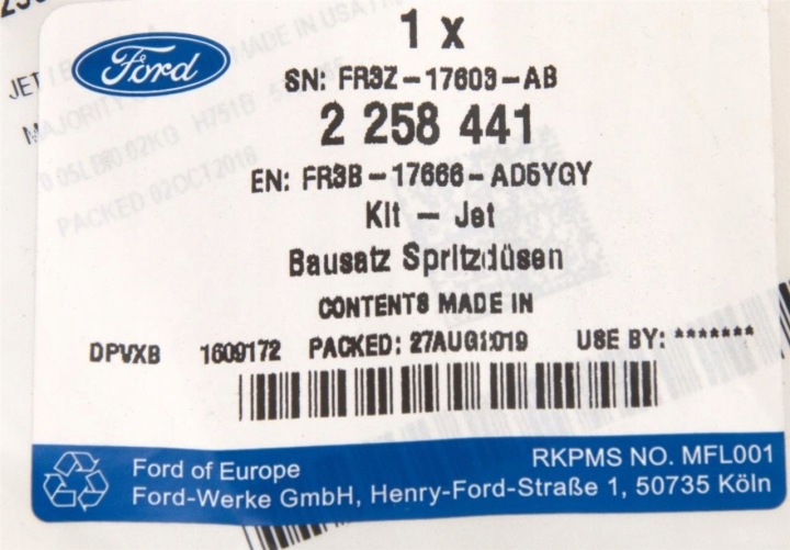 FORD OE FR3B-17666-AD5YGY BUSE LAVE-GLACE