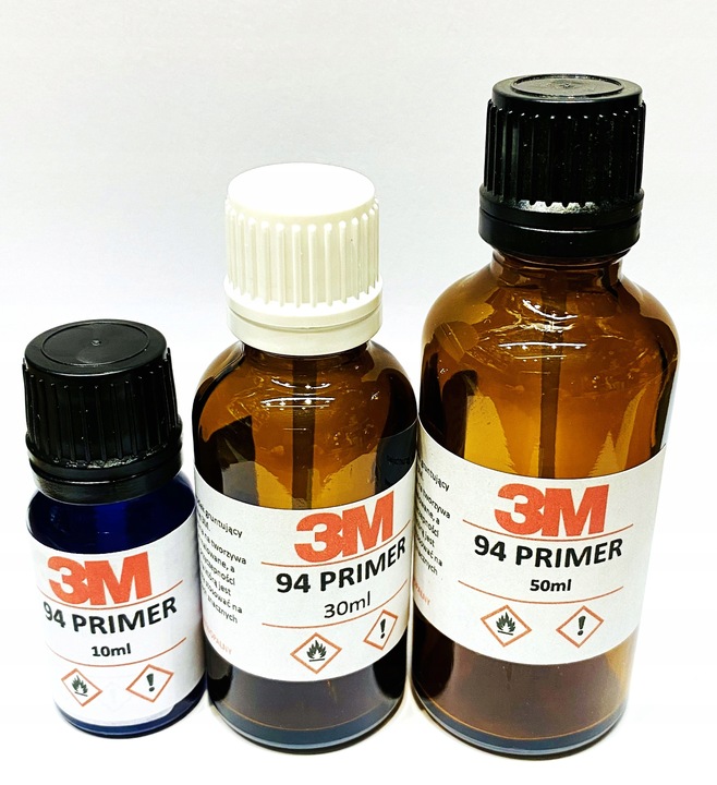 3M PRIMER 94 AMPLIFIER GLUE 10ML + PEDZELEK FOR CARBON NAKLEJEK ZMYWACZ 