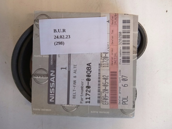 COURROIE VENTILATEUR ALTERNATEUR K9K 1.5D INFINITI Q30 MICRA QASHQAI II PULSAR