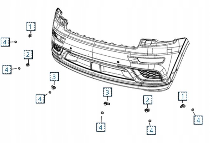 SENSOR PARKING BUMPER FRONT PARKTRONIC JEEP GRAND CHEROKEE WK DODGE DURANGO 