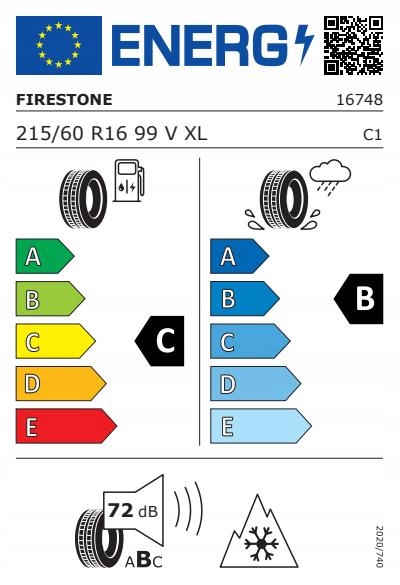 4X NEUMÁTICOS FIRESTONE MULTISEASON 2 215/60R16 99V XL 