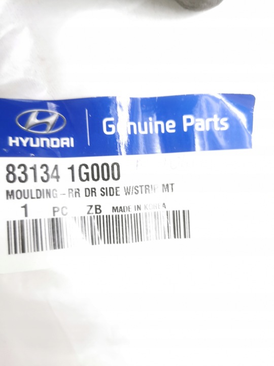 LISTWA-USZCZELKA LATÉRALE PORTES ARRIÈRE HYUNDAI ACCENT ELANTRA OE 83134 1G000