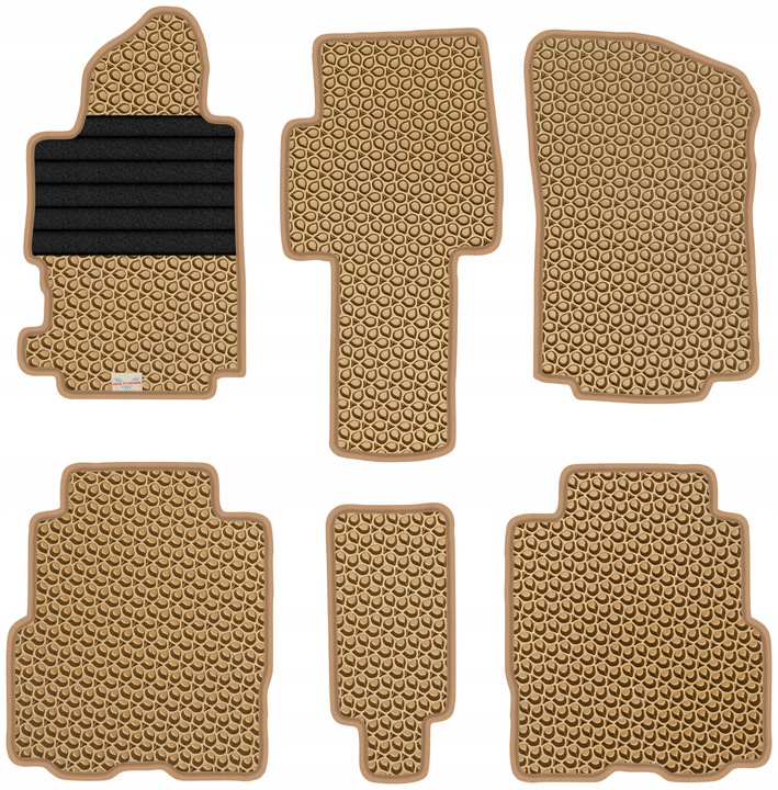 HONDA FR-V 2005-2009 ALFOMBRILLAS GOMA PARA COCHE EVA COLOR BEIGE 