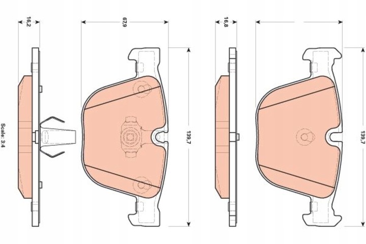 ZAPATAS DE FRENADO BMW X5 E70 09- PARTE TRASERA M 