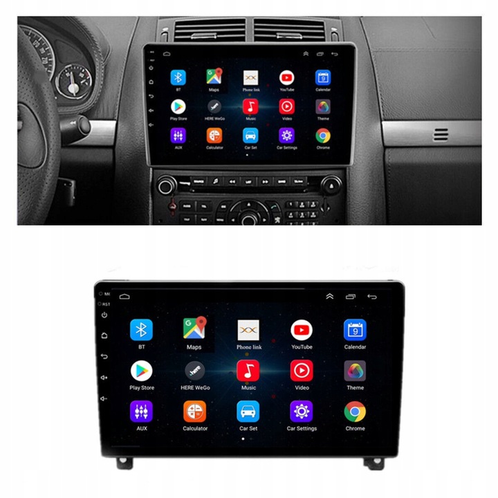 RADIO DE AUTOMÓVIL 2 DIN ANDROID PEUGEOT 407 2004-2010 