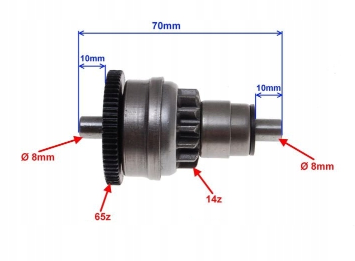 DÉMARREUR RELAIS BENDIX VERS ZNEN ZN50QT 50 4T 06-17R.