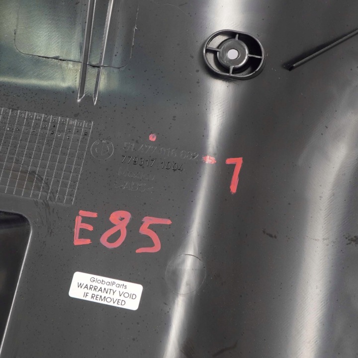 BMW E85 Z4 PROTECTION CHÂSSIS COUVERCLES DE COFFRE 7016682
