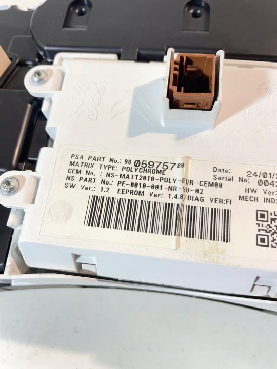 COMPTEUR TABLEAU DE BORD COMPTE-TOURS PEUGEOT 508 I 1.6 HDI 14R 9806086280
