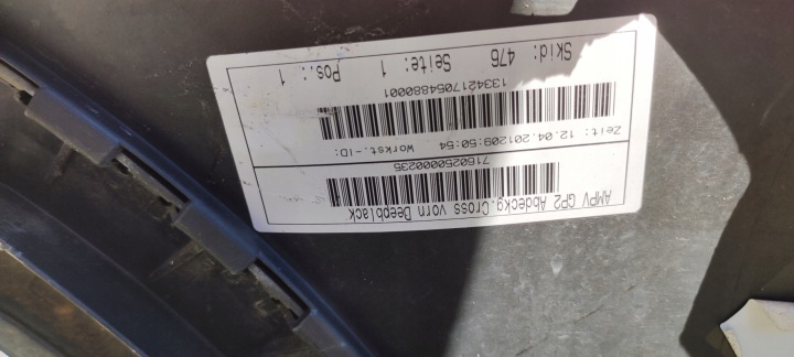 PARE-CHOCS AVANT VW TOURAN 1T0 CROSS