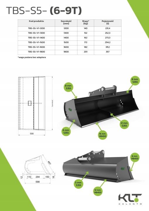 LYZKA SUPPORT 1800MM, LEHNHOFF MS08 SY, CLASSE 6-9T