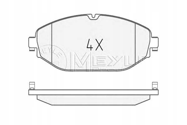 ZAPATAS DE FRENADO DB P. W205 2,2 BLUETEC 14- 0252207619 MEYLE 