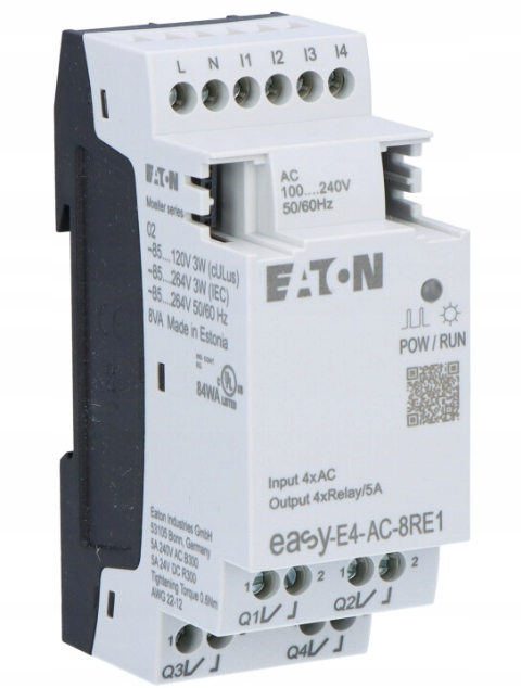 ROZSZERZENIE WEJSC/WYJSC EASYE4 230VAC/DC 4DI 4DO-R EASY-E4-AC-8RE1 EATON