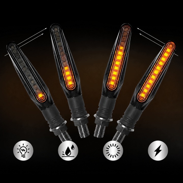 4X CLIGNOTANTS LED DYNAMIQUE MOTOCYCLETTE SCOOTER QUAD