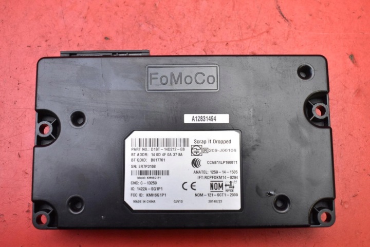 CONTRÔLEUR MODULE BLUETOOTH D1BT-14D212-EB FORD FOCUS MK3 11-15