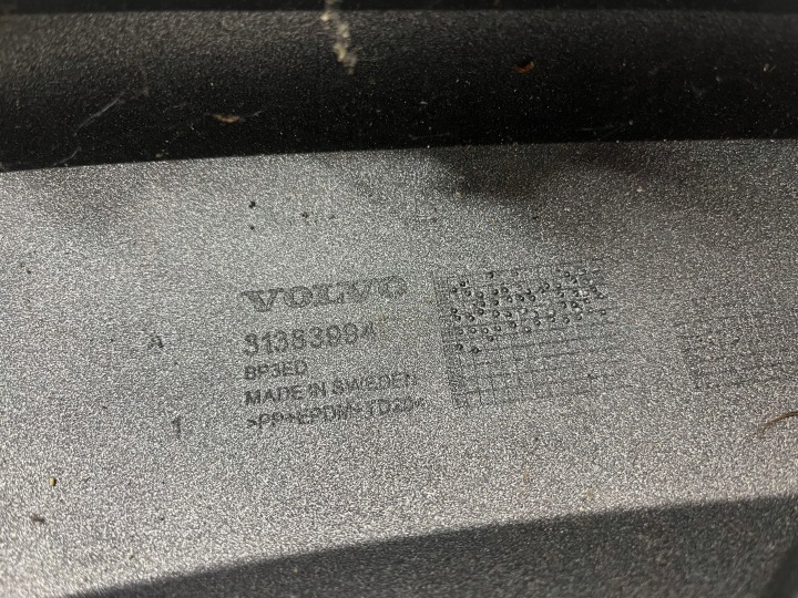 VOLVO V90 S90 SPOILER BAS DOUBLURE PARE-CHOCS 31383994 16- COULEUR 711